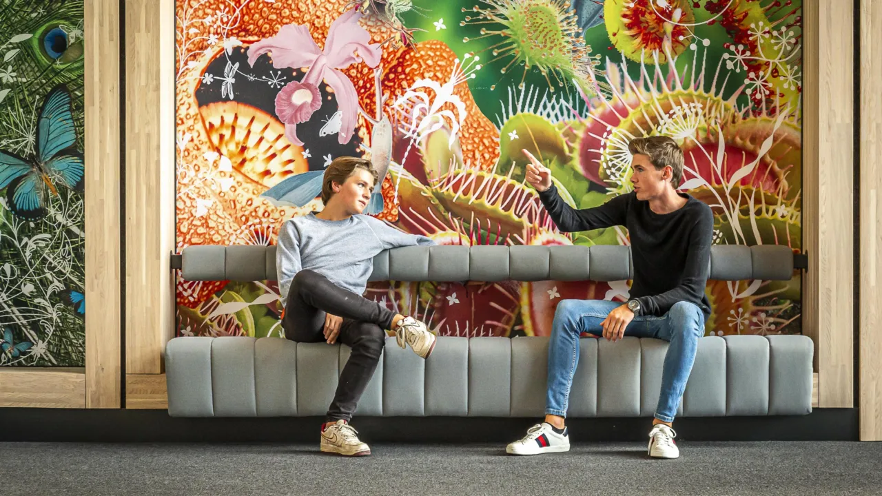 Youngsters in the museum