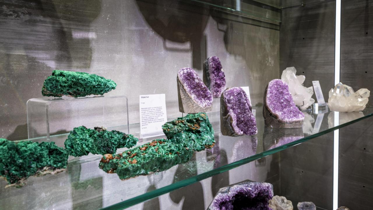 closet with minerals