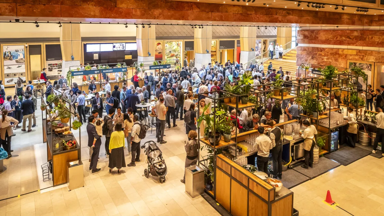 Receptie in Atrium