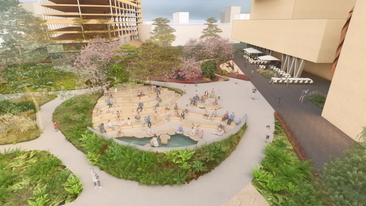 Artist impression van de tuin