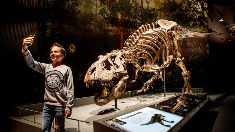 Dinotijd selfie 