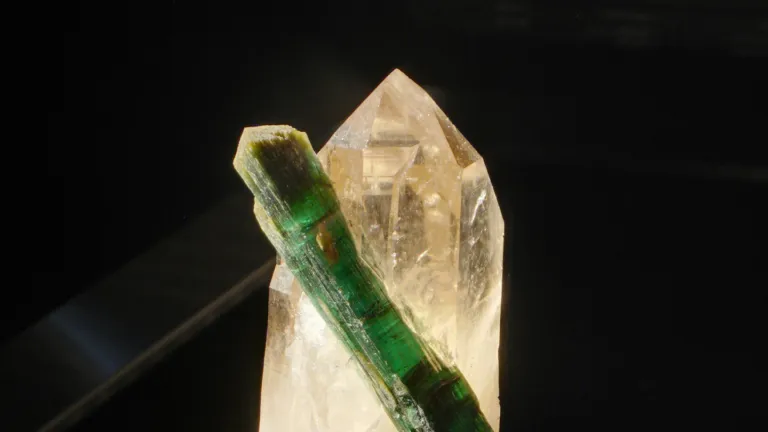 Tourmaline in quartz