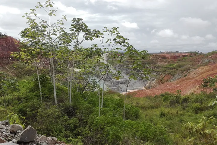 open pit goldmine Suriname