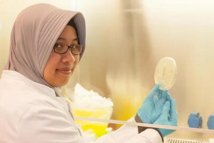 Richa Kusuma Wati during her research