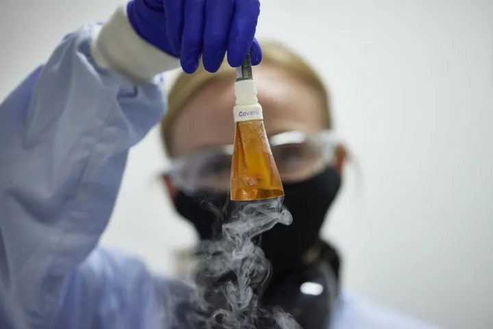 Onderzoeker in het lab