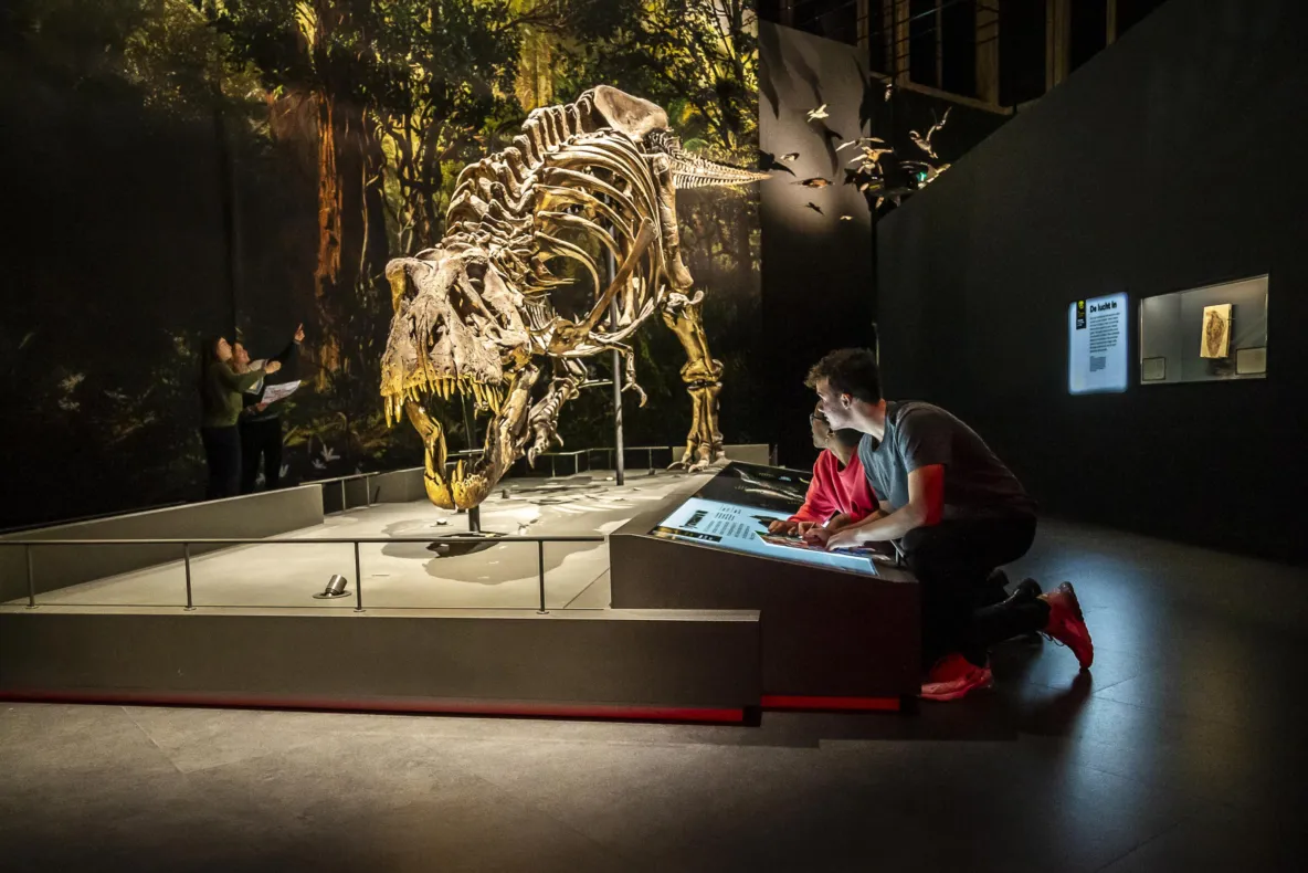 Students with T. rex Trix