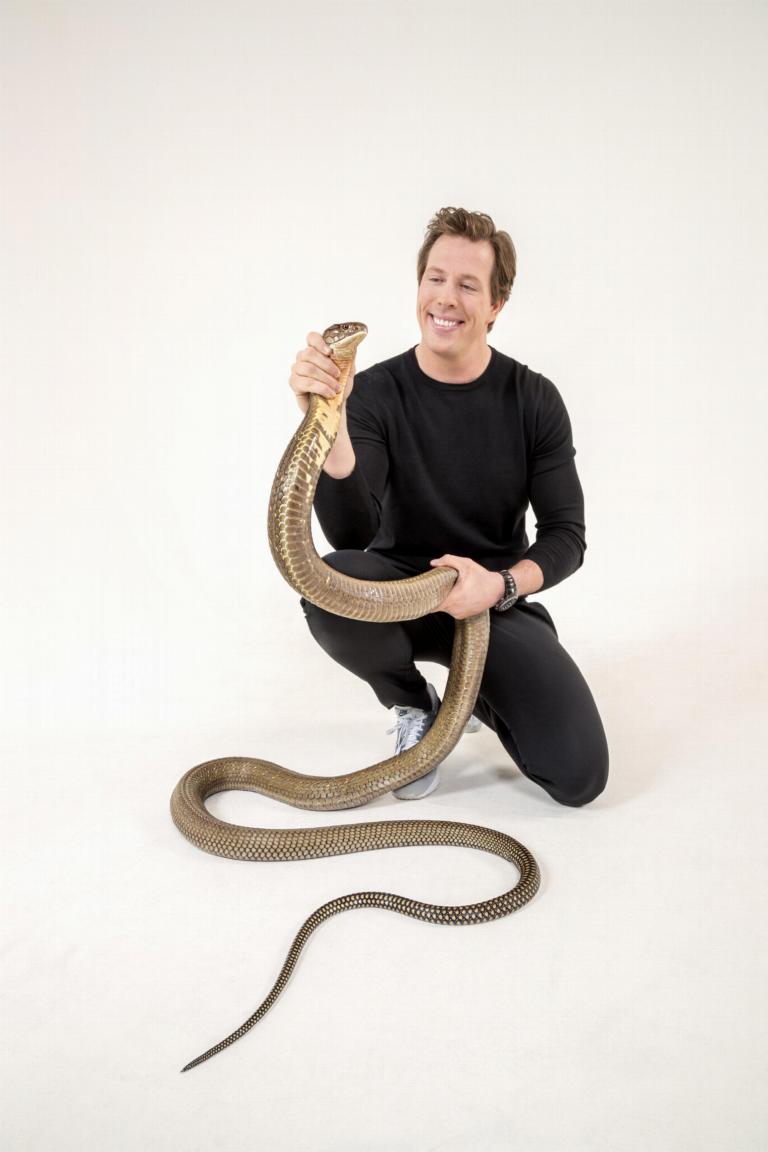 Freek Vonk with a King Cobra