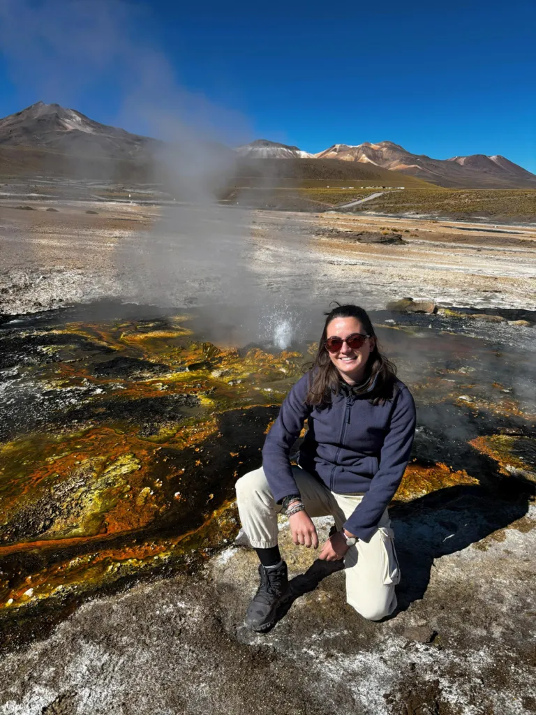 Photo of Laurane Fogret in the field