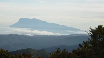 Kinabalu seen from Trusmadi
