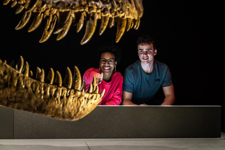 Jongeren bij T. rex Trix