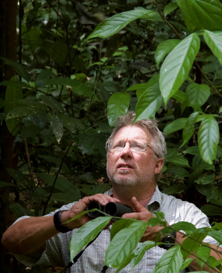 Hans ter Steege in het oerwoud van Frans Guyana